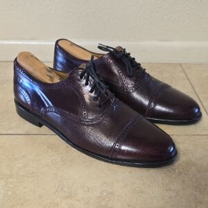 Mezlan Men's Oxford Shoes in Rich Burgundy